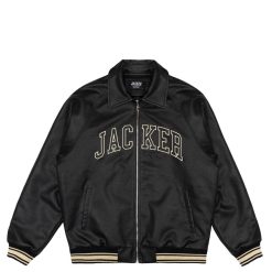 Jacker Vestes | College-Faux Leather Jacket-Black