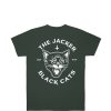 Jacker T-Shirts | Black Cats-T-Shirt-Dark Green