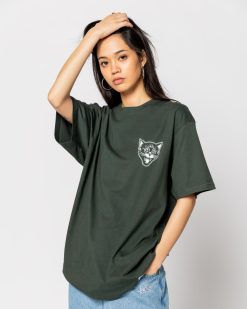 Jacker T-Shirts | Black Cats-T-Shirt-Dark Green