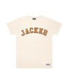 Jacker T-Shirts | College Tee-T-Shirt-Beige