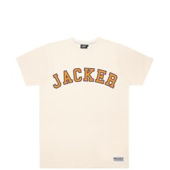 Jacker T-Shirts | College Tee-T-Shirt-Beige