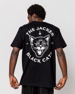 Jacker T-Shirts | Black Cats-T-Shirt-Black