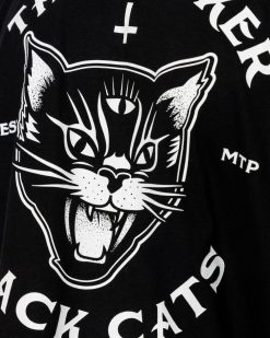 Jacker T-Shirts | Black Cats-T-Shirt-Black