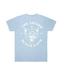 Jacker T-Shirts | Black Cats T-Shirt-Baby Blue