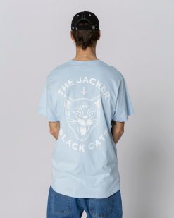 Jacker T-Shirts | Black Cats T-Shirt-Baby Blue