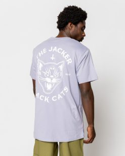 Jacker T-Shirts | Black Cats-T-Shirt-Lavender