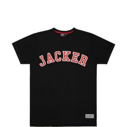 Jacker T-Shirts | College Tee-T-Shirt-Black