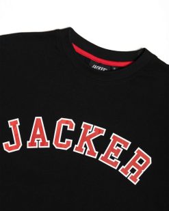 Jacker T-Shirts | College Tee-T-Shirt-Black