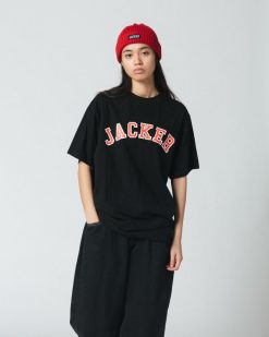 Jacker T-Shirts | College Tee-T-Shirt-Black