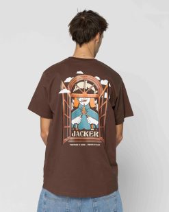 Jacker T-Shirts | Fresh Start-T-Shirt-Brown