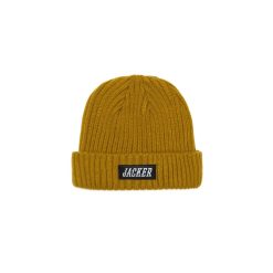 Jacker Headwear | Team Logo-Short Beanie-Gold