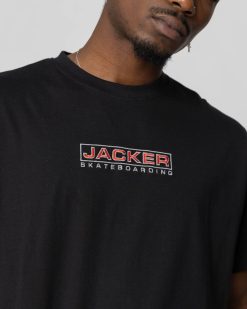 Jacker T-Shirts | Euroskate Logo-T-Shirt-Black