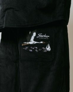 Jacker Pantalons & Shorts | Stork Corduroy-Baggy Pant-Black