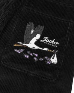 Jacker Pantalons & Shorts | Stork Corduroy-Baggy Pant-Black