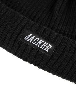 Jacker Headwear | Team Logo-Short Beanie-Black