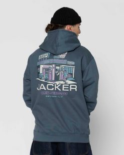 Jacker Sweats | Hustler Service-Hoodie-Blue