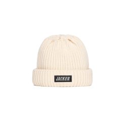 Jacker Headwear | Team Logo-Short Beanie-Beige