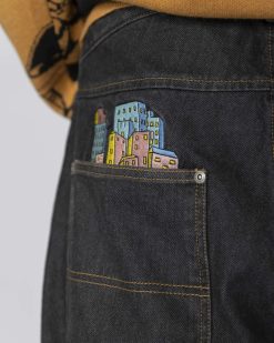 Jacker Pantalons & Shorts | City Tour Denim Baggy Pant-Black