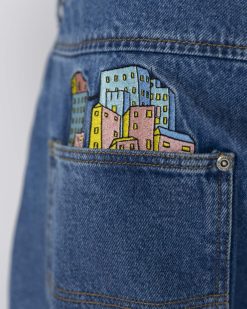 Jacker Pantalons & Shorts | City Tour Denim Baggy Pant-Blue