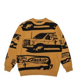 Jacker Knit | Cleaner Crewneck Knit-Yellow