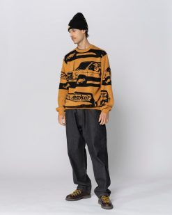 Jacker Knit | Cleaner Crewneck Knit-Yellow