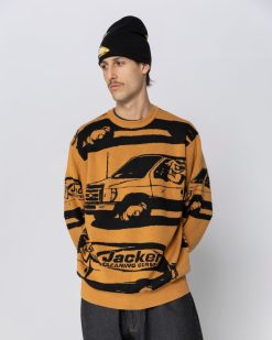 Jacker Knit | Cleaner Crewneck Knit-Yellow