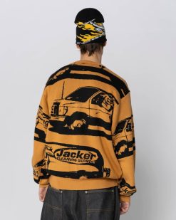 Jacker Knit | Cleaner Crewneck Knit-Yellow