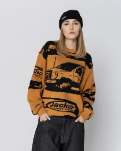 Jacker Knit | Cleaner Crewneck Knit-Yellow