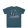 Jacker T-Shirts | Hustler Service-T-Shirt-Blue