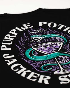 Jacker T-Shirts | Purple Potion-T-Shirt-Black