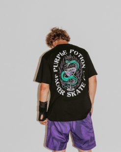 Jacker T-Shirts | Purple Potion-T-Shirt-Black