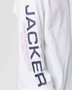 Jacker Long Sleeves | Hustler Service-Long Sleeves-White