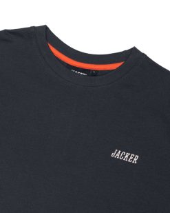 Jacker T-Shirts | Tits Attack-T-Shirt-Navy