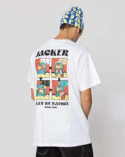 Jacker T-Shirts | Lazy-T-Shirt-White