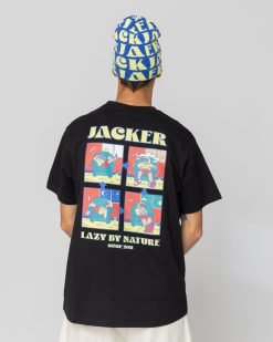 Jacker T-Shirts | Lazy-T-Shirt-Black