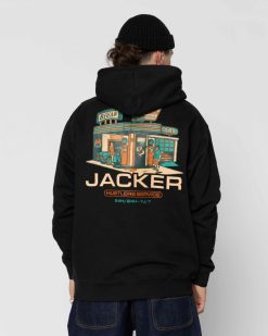 Jacker Sweats | Hustler Service-Hoodie-Black