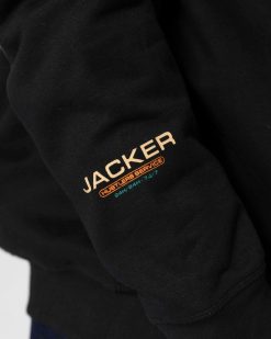 Jacker Sweats | Hustler Service-Hoodie-Black