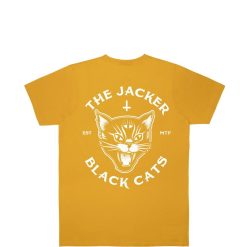 Jacker T-Shirts | Black Cats-T-Shirt-Mustard