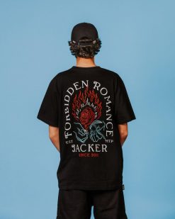 Jacker T-Shirts | Forbidden Romance-T-Shirt-Black