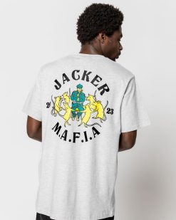 Jacker T-Shirts | Dancing Rats-T-Shirt-Heather Grey