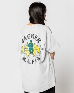 Jacker T-Shirts | Dancing Rats-T-Shirt-Heather Grey