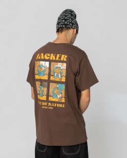 Jacker T-Shirts | Lazy-T-Shirt-Brown