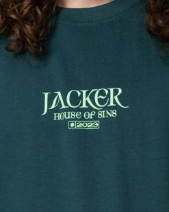 Jacker T-Shirts | House Of Sins-T-Shirt-Dark Teal