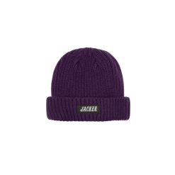 Jacker Headwear | Team Logo-Short Beanie-Purple