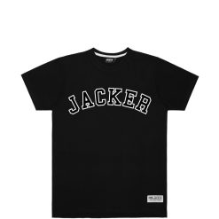 Jacker T-Shirts | College Tee-T-Shirt-Double Black