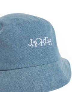 Jacker Headwear | Select Logo-Bucket Denim-Blue