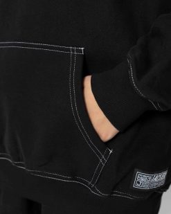 Jacker Sweats | Select Contrast Hood-Hoodie-Black