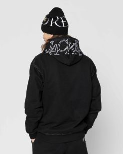 Jacker Sweats | Select Contrast Hood-Hoodie-Black