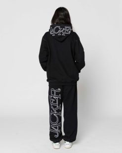 Jacker Sweats | Select Contrast Hood-Hoodie-Black